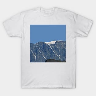 Snowy Mountain Ridge Alpine Landscape T-Shirt